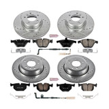 PowerStop K5360 - Power Stop 04-06 BMW 525i Front & Rear Z23 Evolution Sport Brake Kit