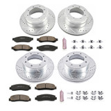 PowerStop K5576 - Power Stop 2011 Ford F-350 Super Duty Front & Rear Z23 Evolution Brake Kit