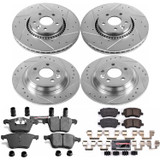 PowerStop K5615 - Power Stop 08-14 Volvo S80 Front & Rear Z23 Evolution Sport Brake Kit