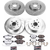 PowerStop K5616-36 - Power Stop 08-12 Land Rover LR2 Front & Rear Z36 Truck & Tow Brake Kit