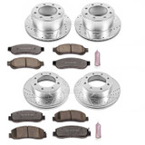 PowerStop K5575-36 - Z36 Truck and SUV Carbon-Fiber Ceramic Brake Pad and Drilled/Slotted Rotor Kit