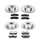 PowerStop K5596 - Power Stop 01-02 Ford Explorer Sport Front & Rear Z23 Evolution Sport Brake Kit