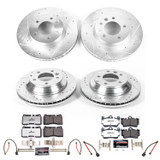 PowerStop K5745-26 - Power Stop 07-10 Volkswagen Touareg Front & Rear Z26 Street Warrior Brake Kit