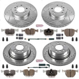 PowerStop K5719-26 - Power Stop 04-06 BMW X5 Front & Rear Z26 Street Warrior Brake Kit