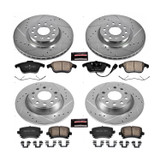 PowerStop K5802 - Power Stop 2011 Volkswagen Tiguan Front & Rear Z23 Evolution Sport Brake Kit