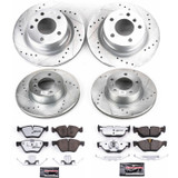 PowerStop K5766-26 - Power Stop 08-10 BMW 128i Front & Rear Z26 Street Warrior Brake Kit