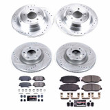 PowerStop K5922 - Power Stop 2009 Hyundai Genesis Front & Rear Z23 Evolution Sport Brake Kit