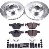 PowerStop K6055 - Power Stop 2011 BMW 335d Front Z23 Evolution Sport Brake Kit