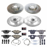 PowerStop K6027 - Power Stop 10-17 BMW 535i GT Front & Rear Z23 Evolution Sport Brake Kit