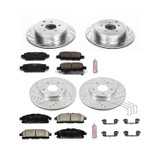 PowerStop K6361 - Power Stop 11-17 Nissan Quest Front & Rear Z23 Evolution Sport Brake Kit