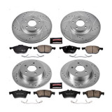 PowerStop K6477 - Power Stop 13-17 Ford C-Max Front & Rear Z23 Evolution Sport Brake Kit