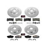PowerStop K6401 - Power Stop 13-14 Ford Mustang Front & Rear Z23 Evolution Brake Kit