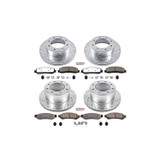 PowerStop K6547-36 - Power Stop 2012 Ford F-350 Super Duty Front and Rear Z36 Truck & Tow Brake Kit