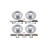 PowerStop K6546-36 - Z36 Truck and SUV Carbon-Fiber Ceramic Brake Pad and Drilled/Slotted Rotor Kit