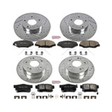 PowerStop K6781 - Power Stop 14-15 Acura ILX Front & Rear Z23 Evolution Sport Brake Kit