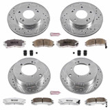 PowerStop K683-26 - Power Stop 95-00 Chrysler Sebring Front & Rear Z26 Street Warrior Brake Kit