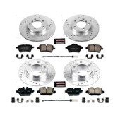 PowerStop K6663 - Power Stop 11-16 Mini Cooper Countryman Front & Rear Z23 Evolution Sport Brake Kit