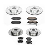 PowerStop K707 - Power Stop 97-01 Acura Integra Front & Rear Z23 Evolution Sport Brake Kit