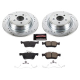 PowerStop K7417 - Power Stop 17-18 Lincoln Continental Rear Z23 Evolution Sport Brake Kit