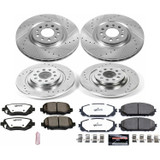 PowerStop K7415-36 - Power Stop 17-19 Jeep Cherokee Front & Rear Z36 Truck & Tow Brake Kit