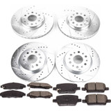 PowerStop K7410 - Power Stop 17-18 GMC Acadia Front & Rear Z23 Evolution Sport Brake Kit