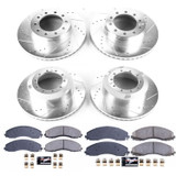 PowerStop K7423 - Power Stop 17-22 Ford F-550 Super Duty Front and Rear Z23 Evolution Brake Kit