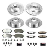 PowerStop K7926-26 - Power Stop 17-19 Subaru Impreza Front & Rear Z26 Street Warrior Brake Kit