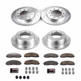 PowerStop K8027-36 - Power Stop 2016 Ford F-350 Super Duty Front & Rear Z36 Truck & Tow Brake Kit
