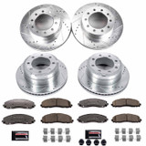 PowerStop K8028-36 - Power Stop 2016 Ford F-350 Super Duty Front & Rear Z36 Truck & Tow Brake Kit