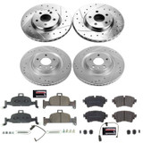 PowerStop K8053 - Power Stop 2018 Audi Q5 Front & Rear Z23 Evolution Sport Brake Kit