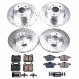 PowerStop K835 - Power Stop 99-03 Saab 9-3 Front & Rear Z23 Evolution Sport Brake Kit