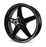 Race Star 92-060446B - 92 Drag Star Bracket Racer 20x6 5x115BC 3.20BS Gloss Black Wheel