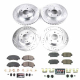 PowerStop K8461 - Power Stop 2018 Mitsubishi Eclipse Cross Front & Rear Z23 Evolution Sport Brake Kit