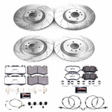 PowerStop K8513-36 - Z36 Truck and SUV Carbon-Fiber Ceramic Brake Pad and Drilled/Slotted Rotor Kit
