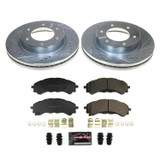 PowerStop K8413 - Power Stop 2021 Ford Bronco Front Z23 Evolution Brake Kit