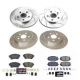 PowerStop K8664 - Power Stop 20-21 Toyota Corolla Front & Rear Z23 Evolution Sport Brake Kit