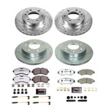 PowerStop K8660-36 - Power Stop 19-21 Mercedes-Benz Sprinter 2500 Front and Rear Z36 Truck & Tow Brake Kit