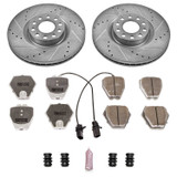 PowerStop K948-26 - Power Stop 00-04 Audi A6 Quattro Front Z26 Street Warrior Brake Kit