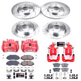 PowerStop KC1042A - Power Stop 98-02 Honda Accord Front & Rear Z23 Evolution Sport Brake Kit w/Calipers