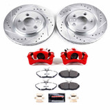 PowerStop KC1360-26 - Power Stop 02-05 Ford Thunderbird Rear Z26 Street Warrior Brake Kit w/Calipers