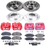 PowerStop KC1797 - Power Stop 05-07 Ford F-250 Super Duty Front & Rear Z23 Evolution Kit w/Cals