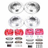 PowerStop KC1782-36 - Power Stop 05-07 Ford F-250 Super Duty Front & Rear Z36 Truck & Tow Kit w/Calipers