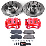 PowerStop KC1796 - Power Stop 05-07 Ford F-250 Super Duty Front Z23 Evolution Kit w/Cals