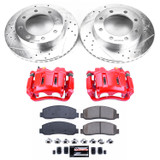 PowerStop KC1781 - Power Stop 05-10 Ford F-350 Super Duty Front Z23 Evolution Kit w/Cals