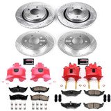 PowerStop KC1701 - Power Stop 99-02 Chrysler 300M Front & Rear Z23 Evolution Sport Brake Kit w/Calipers