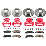 PowerStop KC1886 - Power Stop 1999 Ford F-350 Super Duty Front & Rear Z23 Evolution Sport Brake Kit w/Calipers