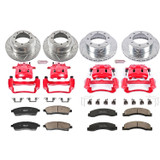 PowerStop KC1907 - Power Stop 99-00 Ford F-350 Super Duty Front & Rear Z23 Evolution Sport Brake Kit w/Calipers
