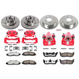 PowerStop KC1919-36 - Power Stop 00-02 Lincoln Navigator Front and Rear Z36 Truck & Tow Kit w/Cals