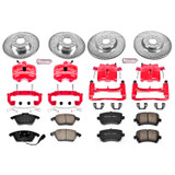 PowerStop KC2260B - Power Stop 2009 Audi A3 Front & Rear Z23 Evolution Sport Brake Kit w/Calipers