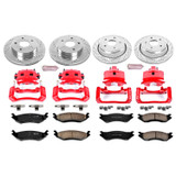 PowerStop KC2168 - Power Stop 03-05 Dodge Ram 1500 Front & Rear Z23 Evolution Sport Brake Kit w/Calipers